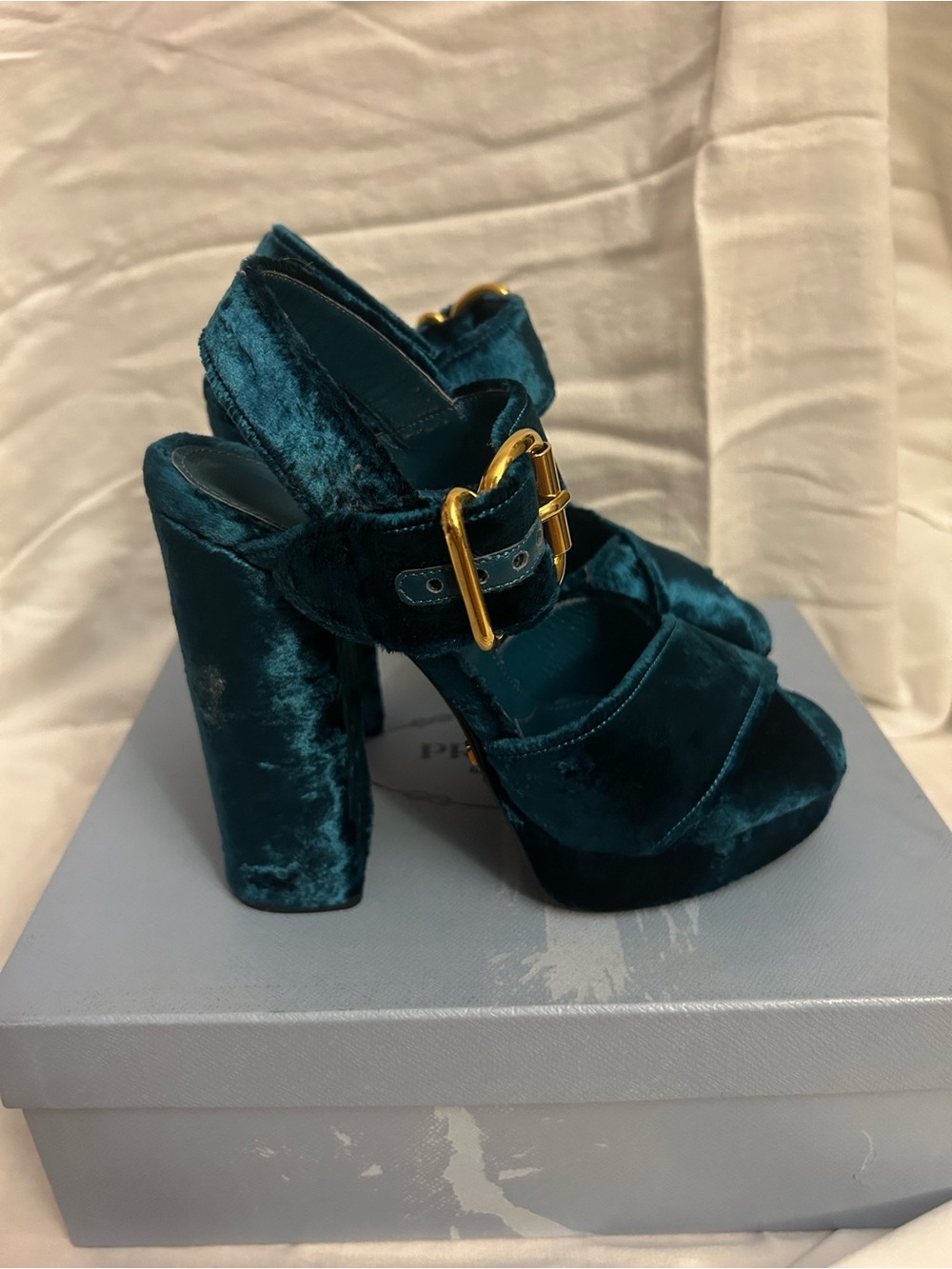 PRADA PLATFORM HEELS - Picture 2 of 8